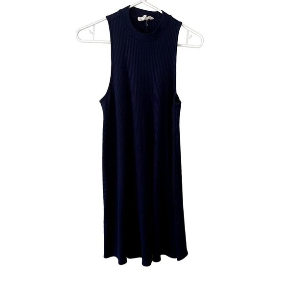 Forever 21 Dresses & Skirts - Forever 21 navy blue sweater dress comfortable crewneck sleeveless dress